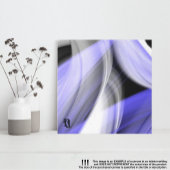 12x12" Lavender Moon Trend Abstract Art Violet Canvas Afdruk