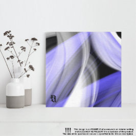 12x12" Lavender Moon Trend Abstract Art Violet Canvas Afdruk