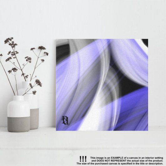 12x12" Lavender Moon Trend Abstract Art Violet Canvas Afdruk