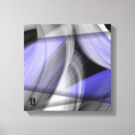 12x12" Lavender Moon Trend Abstract Art Violet Canvas Afdruk