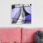 12x12" Lavender Moon Trend Abstract Art Violet Canvas Afdruk (Insitu (Woonkamer))