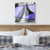 12x12" Lavender Moon Trend Abstract Art Violet Canvas Afdruk (Insitu (Slaapkamer))