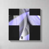 12x12" Lavender Moon Trend Abstract Art Violet Canvas Afdruk (Voorkant)