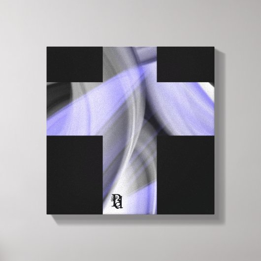 12x12" Lavender Moon Trend Abstract Art Violet Canvas Afdruk (Voorkant)