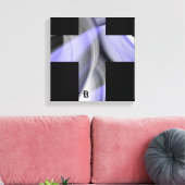 12x12" Lavender Moon Trend Abstract Art Violet Canvas Afdruk (Insitu (Woonkamer))