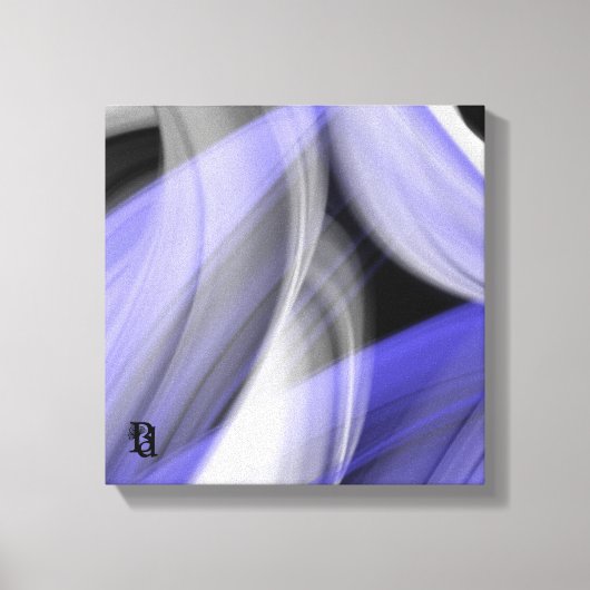 12x12" Lavender Moon Trend Abstract Art Violet Canvas Afdruk (Voorkant)