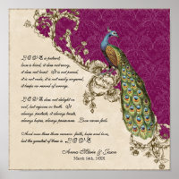 12x12  Peacock 1 - Wedding op persoonlijke titel