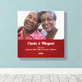 12x12 Ruby 60e Jubileum Foto Canvas Afdruk (Insitu (Houten vloer))