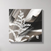 12x12" Terra’s Tender Whisper Abstract Brown Flowe Canvas Afdruk (Voorkant)