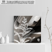 12x12" Terra’s Tender Whisper Abstract Brown Flowe Canvas Afdruk