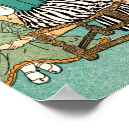 12x16 Poster met illustratie van  kinderen (Hoek)