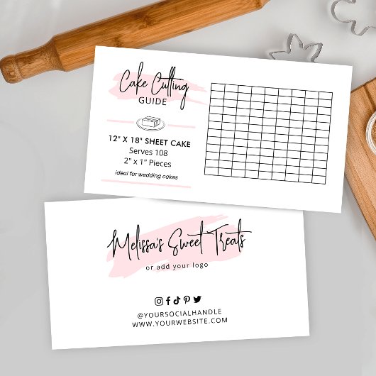 12x18"Blad de Snijgids van de Huwelijkstaart 2x1 P Informatiekaartje