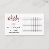 12x18"Blad de Snijgids van de Huwelijkstaart 2x1 P Informatiekaartje (Voorkant)