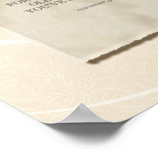 12x36 om een blijvende liefde te bouwen - Cream Da Poster (Hoek)