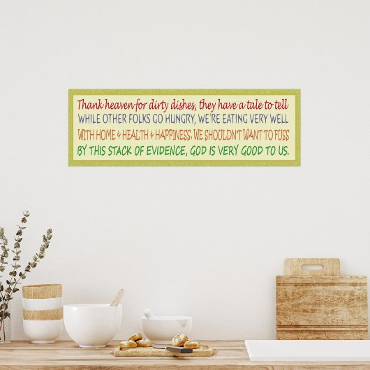 12x36 Poster - Keukendecor (Keuken)