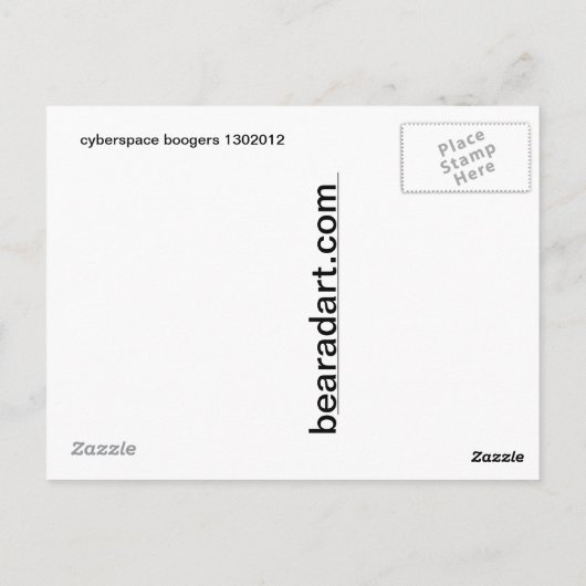 1302012 cyberspace boogers briefkaart (Achterkant)