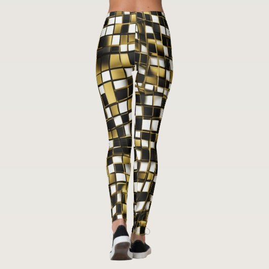 13025 gouden disco leggings (Achterkant)
