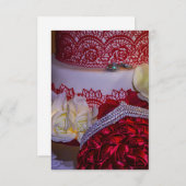 1304-Trouwtaart, Boeket en Ringen Kaart (Voorkant / Achterkant)