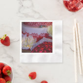 1304 - Trouwtaart, boeket en ringen Servet (Insitu)