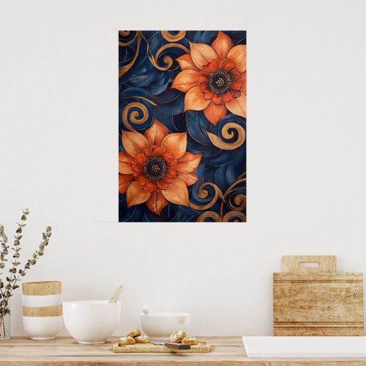 1306 Bloemen Poster (Keuken)