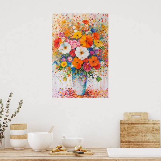 1308 Bloemen Poster (Keuken)
