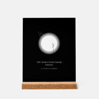 1308 Dantes Divina Commedia Paradiso Minimalistisc Acryl Bord