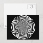 1309144895_Vector ZWART WIT OPTISCHE ILLUSIES Briefkaart (Voorkant / Achterkant)