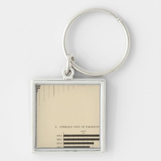 130 Grootte, nr. boerderijen 1850-1900 Sleutelhanger (Voorkant)