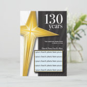 130 jaar Uitnodiging tot Jubileum van kerken (Staand voorkant)