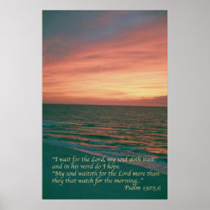 130 psalm poster