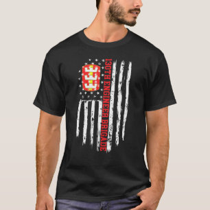 130e Engelstalige ingenieur-brigade-Amerikaanse vl T-shirt