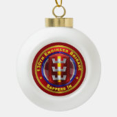 130E ENGINEER BRIGADE KERAMISCHE BAL ORNAMENT (Voorkant)