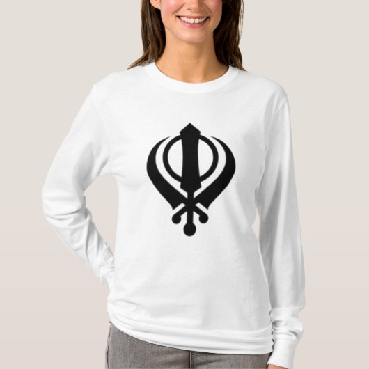 130px-Khanda1_svg T-shirt (Voorkant)