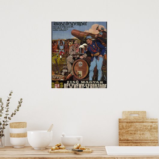 [1311] Het bier van het Spring_Popaganda-Poster Poster (Keuken)