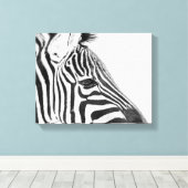 1318-Zebra Canvas Afdruk (Insitu (Houten vloer))