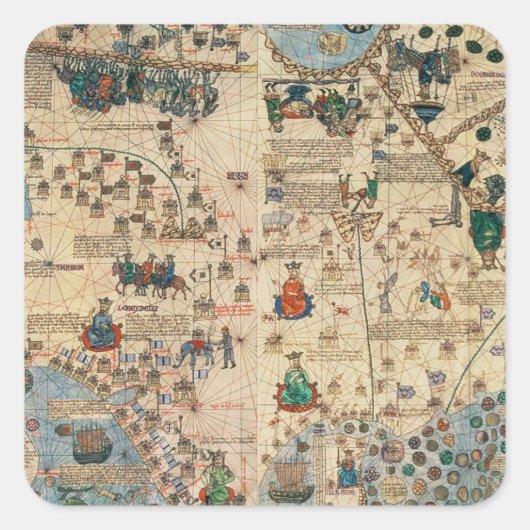 131-0058260/1 Catalaanse atlas: nadere informatie  Vierkante Sticker (Voorkant)