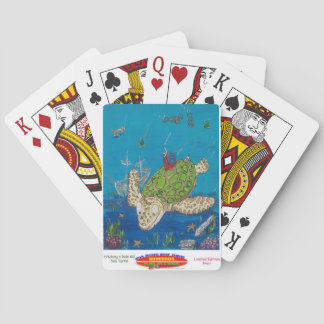 131 8x10 Hitching ried on sea turtle Speelkaarten