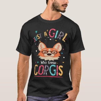 131 Gewoon een meisje dat van Corgi houdt T-shirt