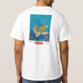 #131 Hitchin' een ritje op een Zee schildpad T-shirt (Achterkant)
