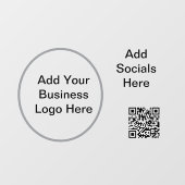 132,1 cm x 95,4 cm Zakelijk logo raamsticker (Vel)