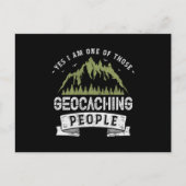 132.Ja, ik ben een van die geocacheerde mensen Aankondigingskaart (Voorkant)