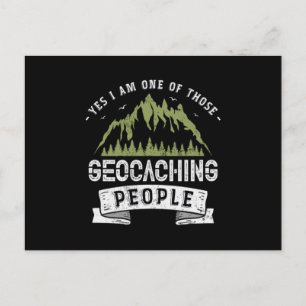132.Ja, ik ben een van die geocaching-mensen Aankondigingskaart
