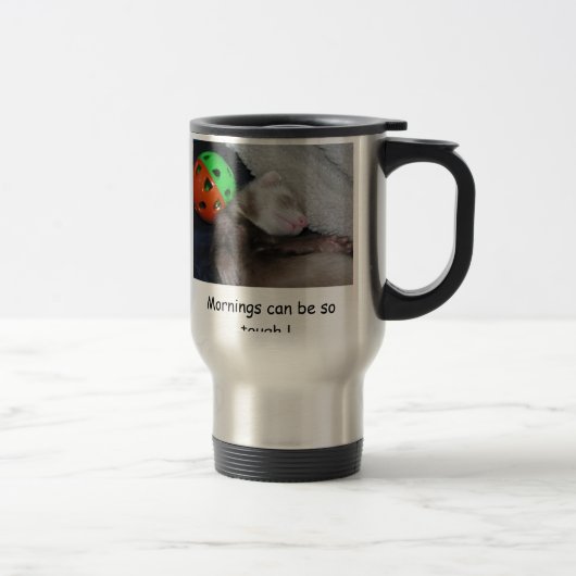 132, Mornings kan zo zwaar zijn! Reisbeker (Rechts)