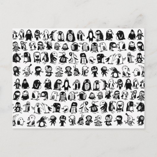 132 Pinguïns Briefkaart (Voorkant)