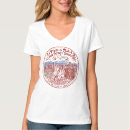 132ste Feest Dames V-hals T-shirt