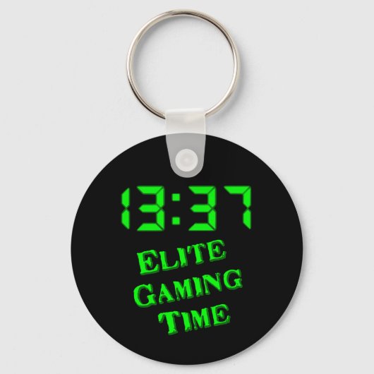 1337 Gamingtijd Sleutelhanger (Achterkant)