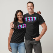 1337 - Programmer Coder Nerd Geek Hacker Gamer Gif T-shirt (Unisex)