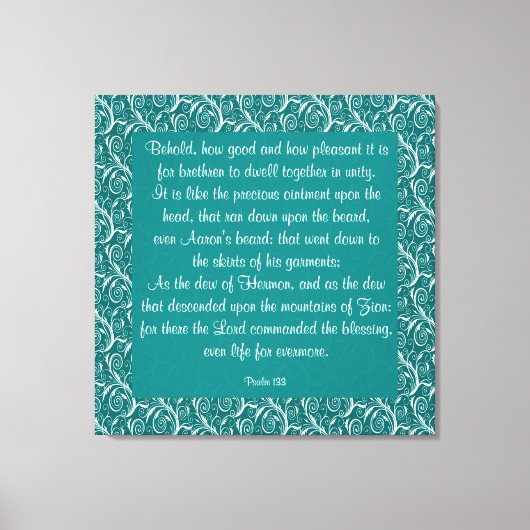 133 psalm canvas afdruk (Voorkant)
