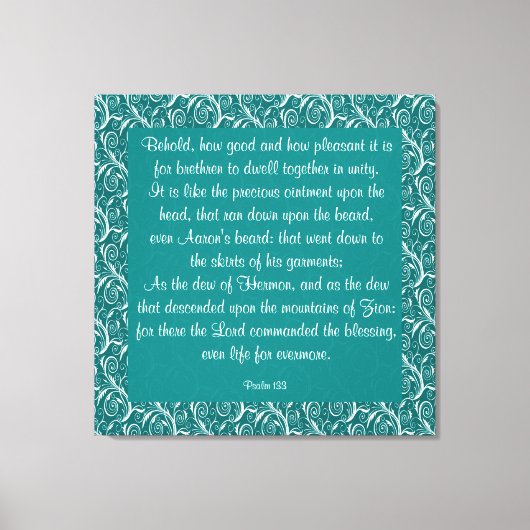 133 psalm canvas afdruk (Voorkant)