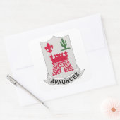 133e infanterieregeling vierkante sticker (Envelop)